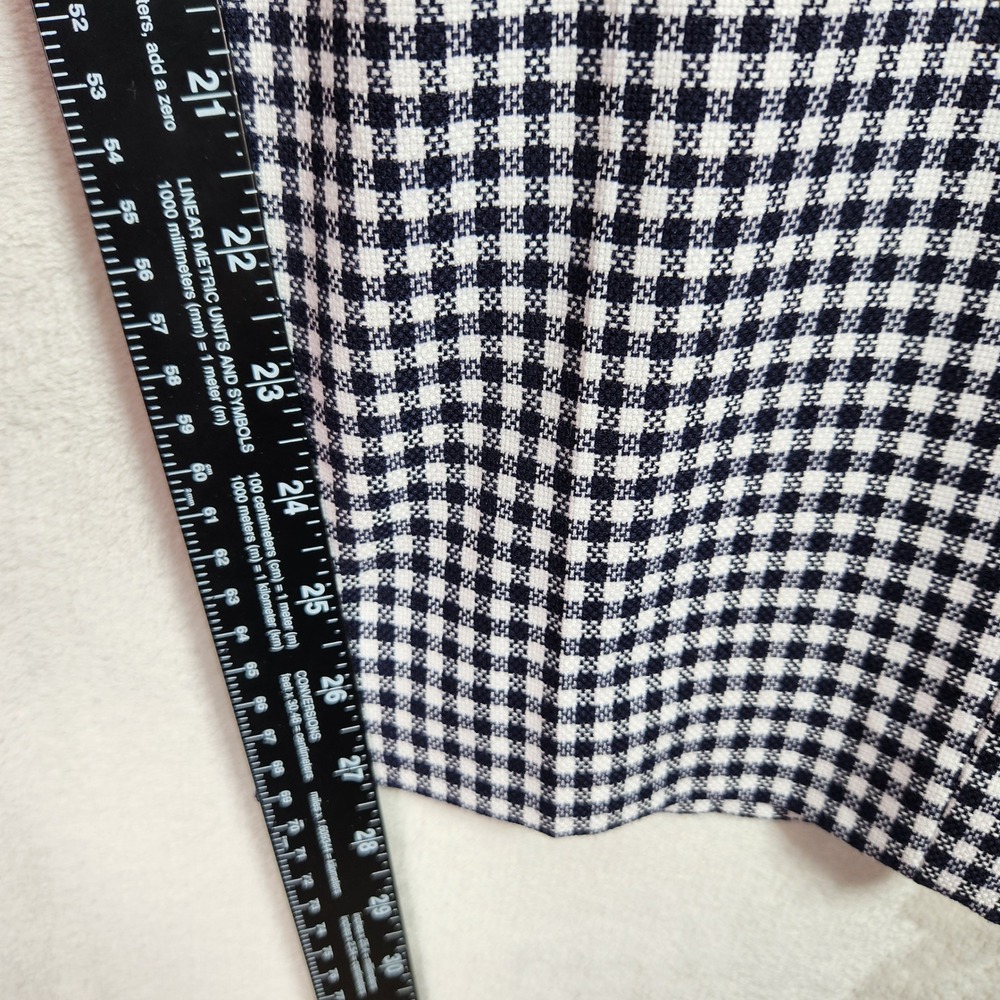 Tommy Hilfiger Sloane Ankle Pants Womens 14 Navy White Gingham Slim Leg Preppy - Picture 12 of 12